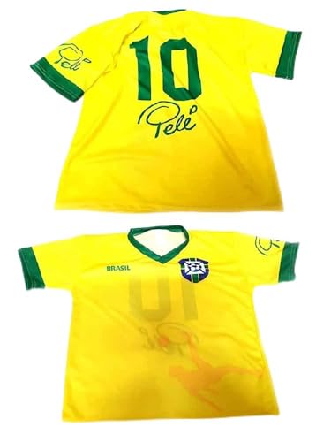 Maillot Brésil Pelé t-shirt commémoratif avec amulette pour offrir aux passionnés