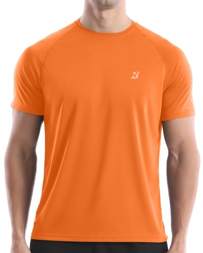 Roadbox Herren Kurzarm Rashguard, UV Schutz UPF 50+ Schnelltrocknend Bade Shirt, Atmungsaktives Outdoor Wassersport Shirt