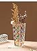 Magcolor Hand Painted Colorful Woven Glass Vase -Crystal Flower Vase- 7.7 inch, Glass Plant Vase for Floral Arrangements, Centerpieces, Weddings, Housewarming, Centerpiece Home Deco