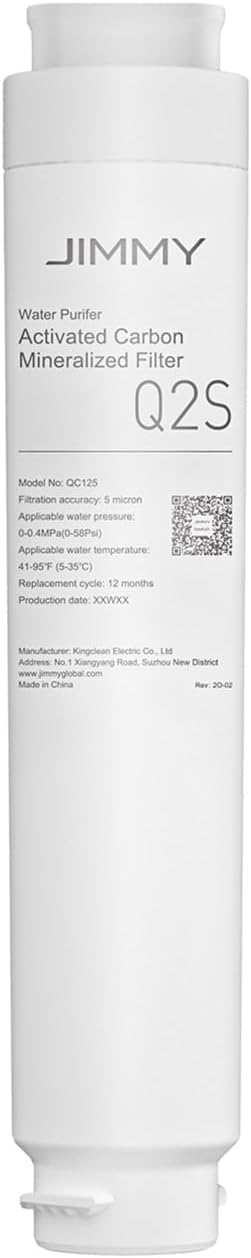 Jimmy R9 Filter, Activated carbon mineralized filter Q2S, 1-year Lifetime(1Pcs)