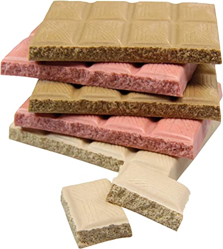 duvoplus, Dog Choc Tripes 100 Gramm, Leckerlis für Hunde, Schokoladentafel, ohne Zucker und ohne Kakao, leckerer Schokolatriegel für Ihren Hund, europäische Premium-Qualität