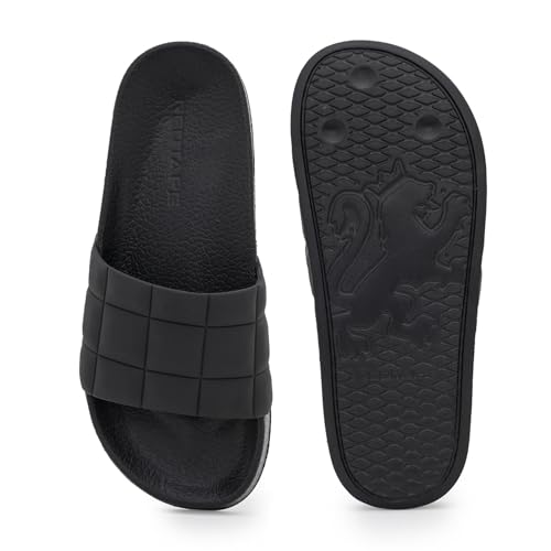 Image of Red Tape Womens Sliders in Slate Blue | Casual Pool Sliders | SLATE BLUE | 3 UK