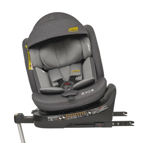 Jovikids 360° Drehbar Kindersitz mit ISOFIX, i-Size 40-150cm(ab Geburt -12 Jahre) Baby Autositz...