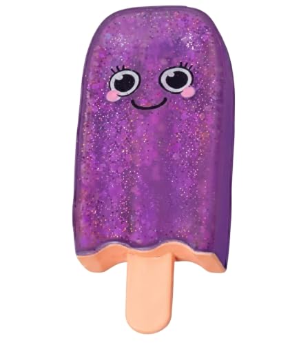 Image of 2Pcs Cheese Squishy, Taba Squishy, Dumpling Squishy-Stretchy Food-Shaped Sensory (Purple)