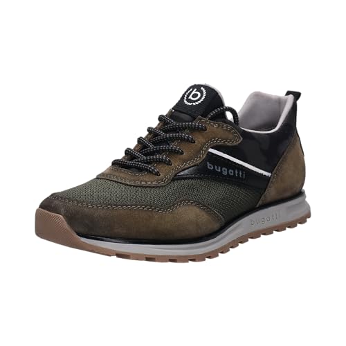 Image of Bugatti Men's Green Casual Low-Heel Slip-On Sneaker
