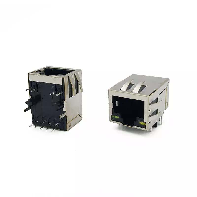 Jack PCB RJ45 con linguetta schermata magnetica 1000 Base-T Cat 7 cat8 singola porta-100 PCS