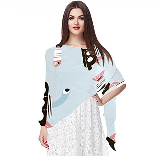 Foulard mousseline de soie poisson clown idéal pour vos sorties estivales