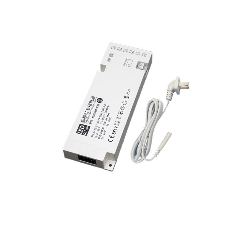 220V to 12v24v Low Voltage Cabinet Light Switch Power Supply Wine Cabinet Wardrobe Home Decoration led 6 Ports + 1.5m Power Cord(12V-36W)