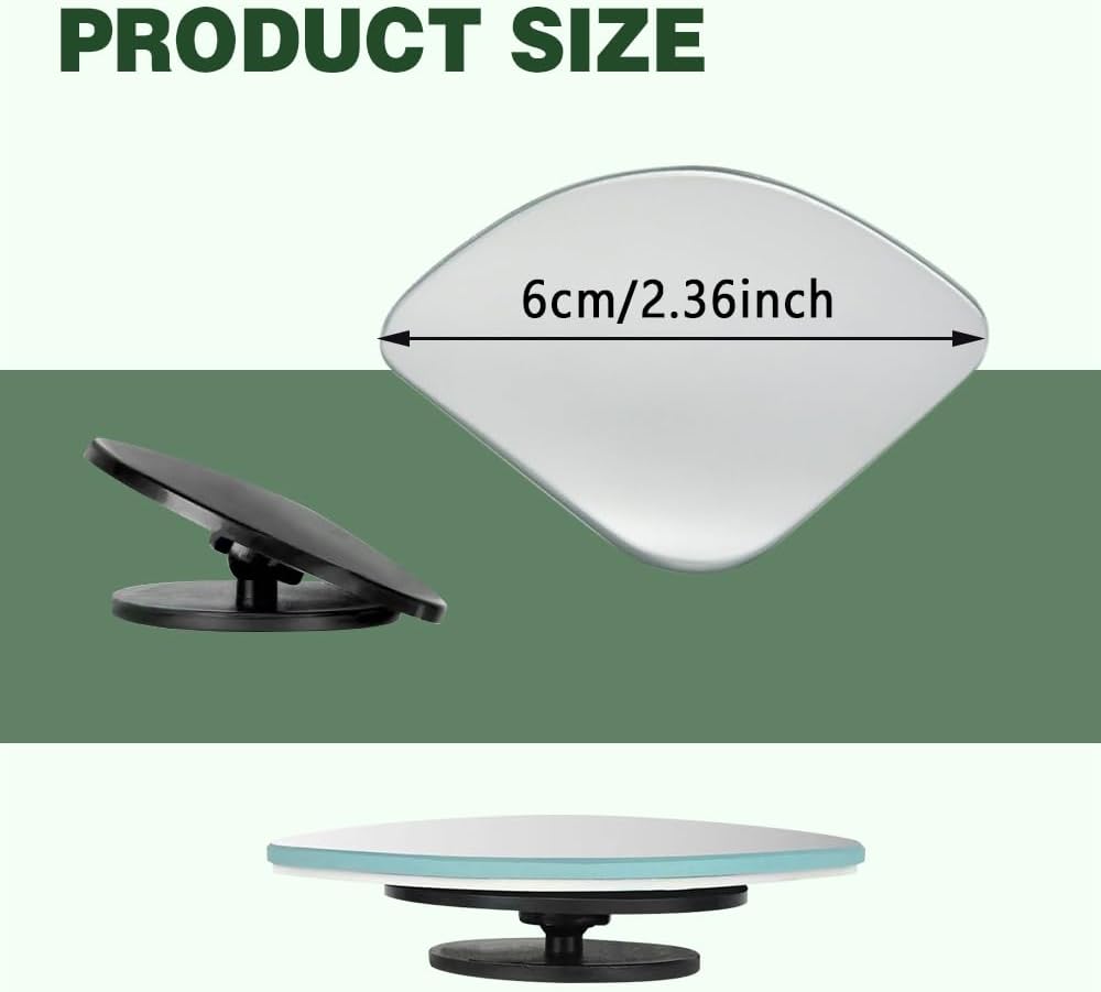 HAOBO Blind Spot Mirror, Blindspot Mirror for Car, HD Glass Frameless Convex Side Mirror Blindspot, Universal Car Exterior Accessories Wide Angle Rear View Car Mirrors for Cars SUV Trucks and RVs