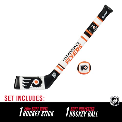 Image of Franklin Sports NHL Team Mini Soft Hockey Stick Set - NHL Team Soft Foam Mini Hockey Stick and Ball - Great Toy for Kids