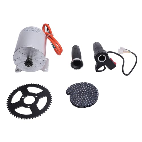 POENVFPO Electric Scooter Brushless Motor Kit,72V 3000W Drive Motor with Sprocket Chain Throttle Grip DIY Accessories for Scooter Motorcycle