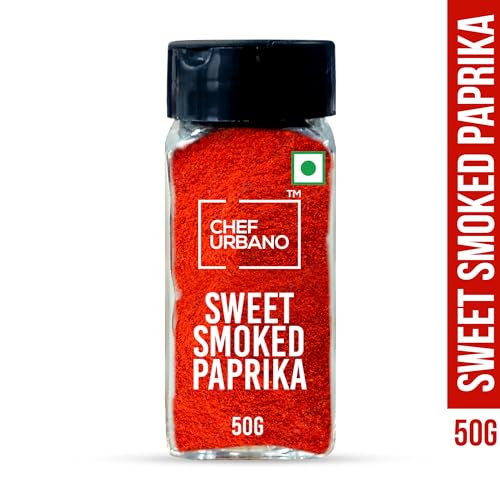 Image of Chef Urbano Smoked Paprika Sweet 50g | Produce of Spain | Pimentos | Smoky Flavour | No Artificial Colours | No Preservatives | Vegetarian | 100% Pure & Natural