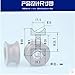 Produktbild NO LOGO ZDX-LUNS, 4ST 608zz Beschichtete Pa66 Nylon 1.57inches Lagerwälzkörper Rad 8 * 40 * 20 mm Typ U Groove Pulley
