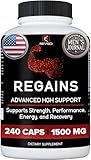 HGH Supplements for Men & Women - Regains Natural Anabolic Muscle Growth Building & Human Growth Hormone for Men, Muscle Builder for Men, Muscle Recovery Post Workout Supplement, 240 Protein Pills