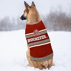 Petsfirstncaaohiostatebuckeyesdogsweatersizesmallwarmandcozyknitpetsweaterwithncaateamlogobestpuppysweaterforlargeandsmalldogsteamcoloroh4179sm Urban Country Home Decor Pets first ncaa ohio state buckeyes dog sweater size small warm and cozy knit pet sweater with ncaa team logo best puppy sweater for large and small dogs team color oh 4179 sm urban country home decor