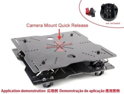 Wire-Rope Isolator Mounting Plates Set for DJI Camera Gimbal