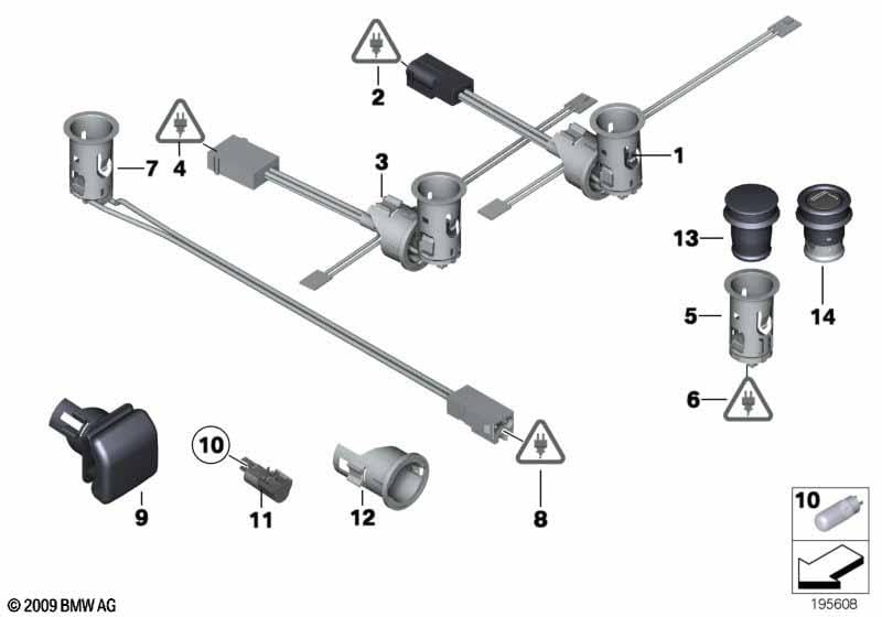 Vetro Specchietto Laterale Adatto A per BMW 1er E81 E82 E87 E88 09/09