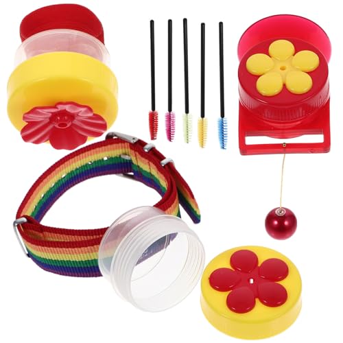 Image of UKCOCO 1set Portable Outdoor Bird Feeder Cleaning Brush with Wrist Strap Delicate Hanging Feeder Supplies for Garden Wild Birds Easy to Use and Maintain