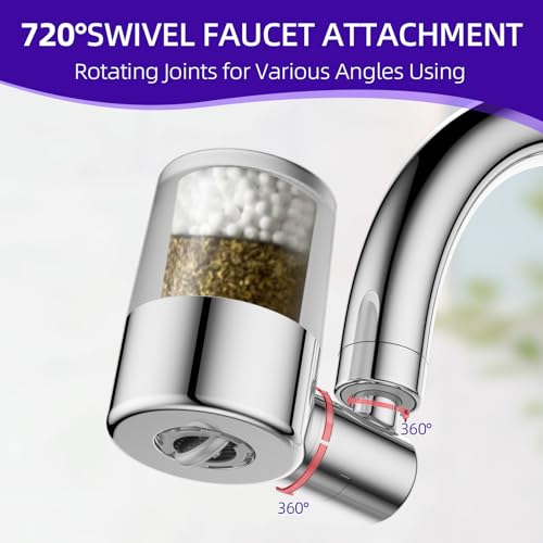 Filtre à eau pour robinet contre le chlore et calcaire de l'eau dure - 4