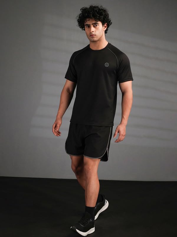 Image of CHKOKKO Gym T Shirts for Men Workout Activewear Solid Quick Dry Sports Tshirt for man Breathable Lightweight Half Sleeve Regular Fit Round Neck Running Boys T Shirt