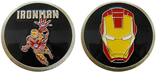Comic Characters Challenge Coin, Marvel Comic Coins, DC Comic Coin, (Ironman)
