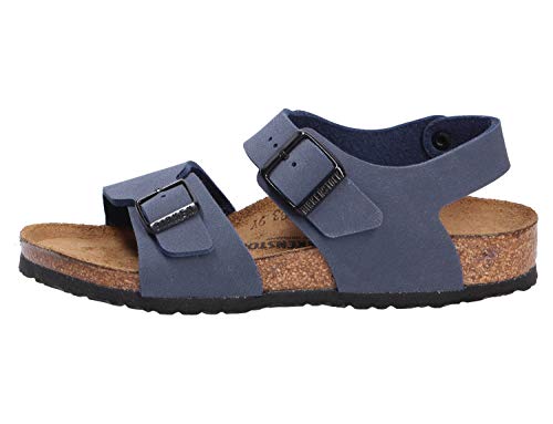 Birkenstock Unisex-Child New York Kids Navy Birkibuc Sandals 32.0 W EU R 0877712