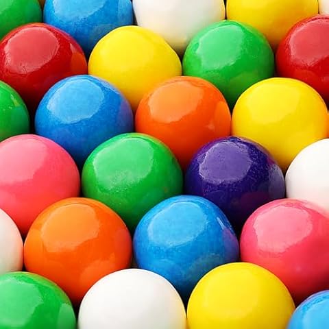 Gumballs for Gumball Machine - 1 Inch Large Double Bubble Gumballs - Assorted Fruit Flavored Bubble Gum for Kids - Sweet Gum Balls in Bulk 1.7 Lb - Chewing Gum for Kids Cover