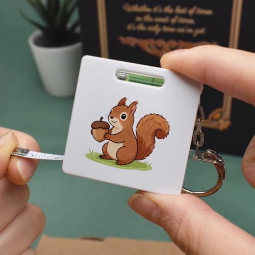 Mini cinta métrica Azeeda con llavero y nivelador miniatura 2