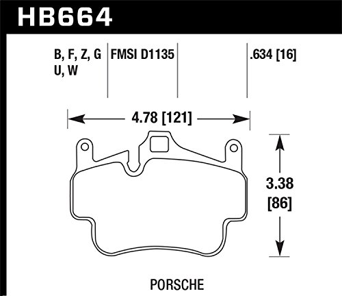 Hawk Performance Hb664Z.634 Ceramic Brake Pad #TOP3