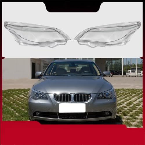 Abat-jour de phare E60 E61 compatible avec BMW Série 5 de 2004 à 2010 en boîtier transparent 1 paire - 2