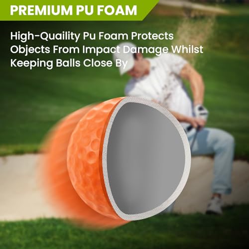 Golf Practice Balls Elastic Foam Soft Value 12/24 Pcs, Golf Training Ball Spone Dimpled Exercise Balls for Golf Swing Training Aids Home Office Indoor Outdoor Backyard (Colorful, 12 Pack) - Image 3