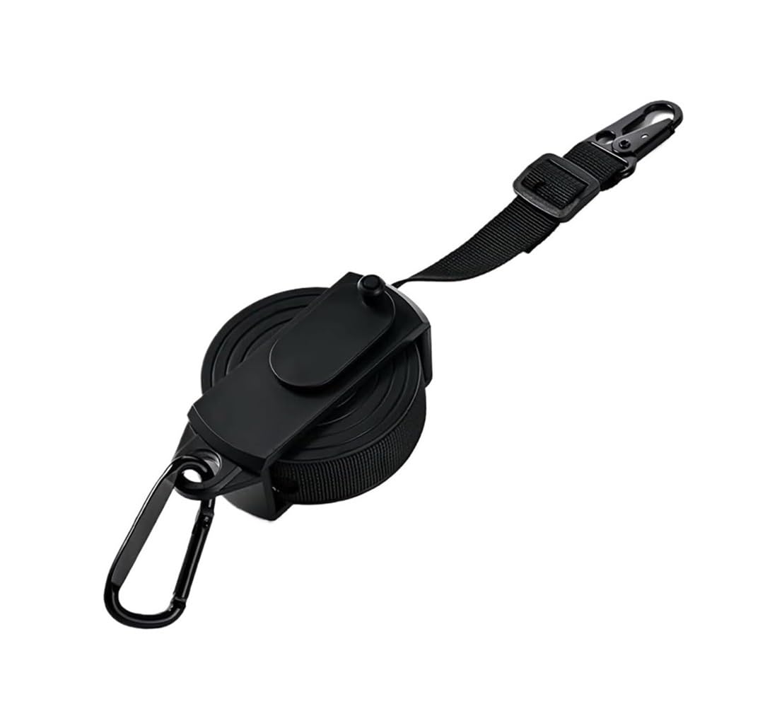 SROUPSUTKK Portable Nylon Clothesline Tools Needed Adjustable Tension For Home Travel Camping Balcony Hotel Camper(Black)