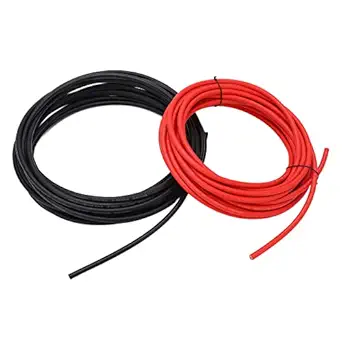 Ubersweet Solar Wire, High Efficiency Tinned Copper XLPE Sheath Energy Saving Solar Extension Cable Double Insulated Corrosion Resistance for Power Station System (10mm? 50m)