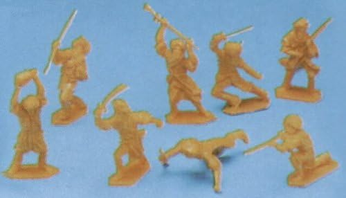 TIMPO - AFGAN WARRIORS: 8 piece set of 54mm Plastic Army Men Figures - 1/32 scale