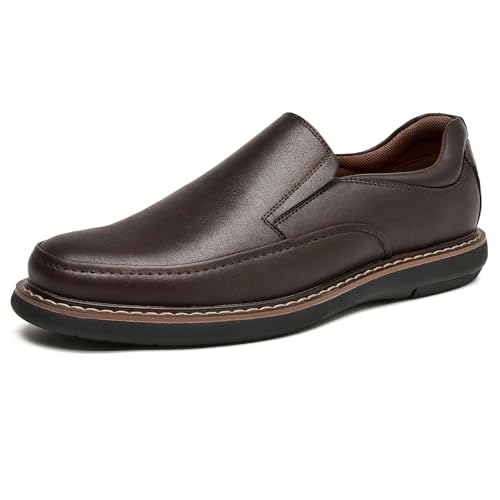 Men's Casual Loafers Slip On Dress Shoes Comfortable Leather Walking Shoes Lightweight Driving Moccasin Loafers