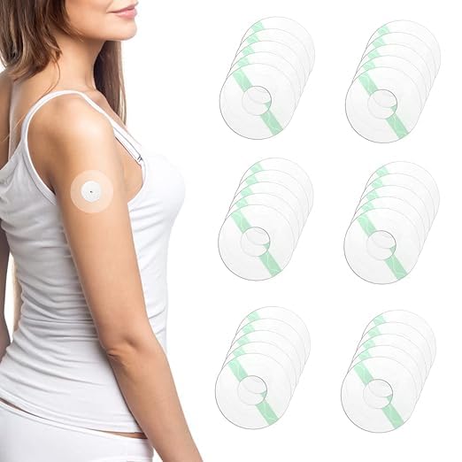 30Pcs Freestyle Sensor Sticker Patch Self Adhesive Patches,Fix Your Sensor On Arm, Breatheable Waterproof Sensor Patches-Transparent (M, 30, count)-image-31