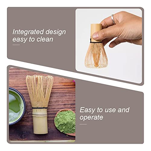 Matcha Whisk Natural Bamboo Tea Powder Whisk Semi-Handmade Chasen For Making And Stirring Matcha #TOP3