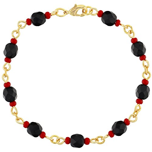 Simulated Azabache Lucky Charm Bracelet Mal de Ojo Protection for Women 7