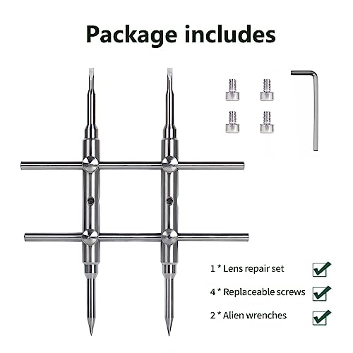 Spitzen Objektiv Spannschlüssel Reparatur-Öffnungs-Werkzeug Edelstahl für SLR DSLR Großformat-Kameraobjektiv Reparatur Öffnen Haltering-Entferner Spanner Wrench Tool Retaining Ring Remover