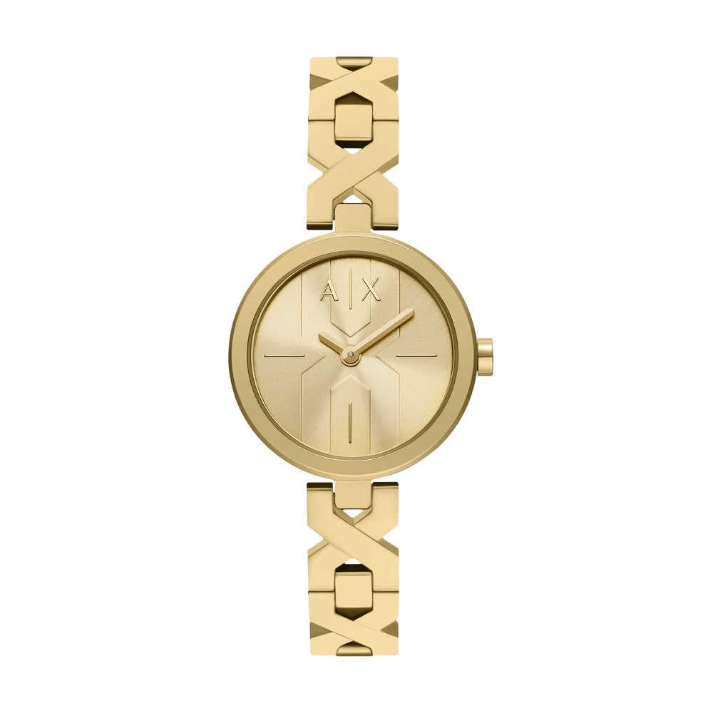 Armani Exchange Women's Two-Hand Stainless Steel Watch Ax5831, Gold, Women