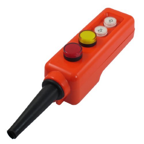 Buy DealMux LED Lamp up-Down Control Station Hoist Pushbutton Switch ...