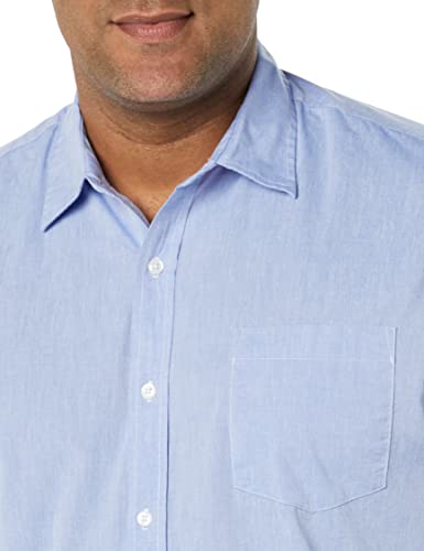 Image of Amazon Essentials Men's Regular-Fit Long-Sleeve Casual Poplin Shirt, Button Front, Business Casual, Collared