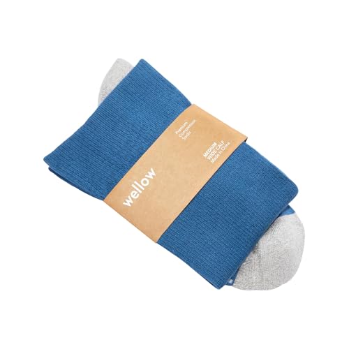 Image of Wellow Compression Socks 18-25 mmHg - Wide Calf XL, Cobalt