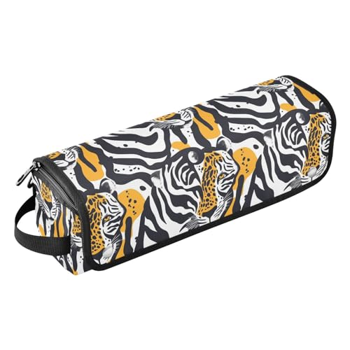 Bolsa de viaje Art Wild Marble para herramientas de cabello, resistente al calor, con tapete para planchas, rizadores y accesorios para cuidado del cabello, organizador portátil miniatura 1