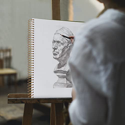 9 X 12 Inches Hardcover Sketchbook For Drawing 120 Sheets Spiral Bound Sketch Pad Premium Art Sketchbook Artistic Drawing Painting Writing Paper(68Lb/100Gsm) For Kids Adults Beginners Artists, Pink #TOP5