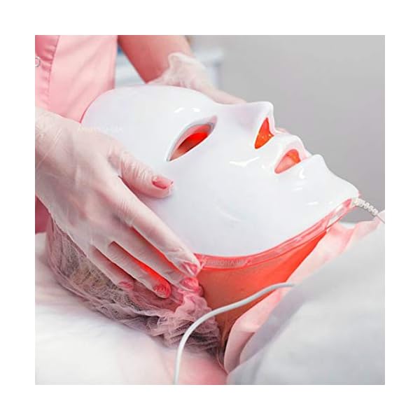 FDA-clearedAphrona-LED-Facial-Skin-Care-Mask-Blue-Red-Light-Treatment-Photon-Mask-white Aphrona FDA cleared LED Facial Skin Care Mask MOONLIGHT PRO 7 Color Treatment Photon Mask (White)