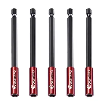 ColumPRO 5PCS 6inch Strong Magnetic Drill Bit Extension Holder for Impact Driver,1/4