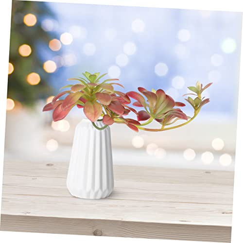Homoyoyo 1Pc Simulation Plant Succulent Succulants Flocked Garland Outdoor Decor Fake Bonsai Plants Artificial Succulents Plants Wedding Scene Layout Prop Emulation Plant Rattan Adorn Brown #TOP1