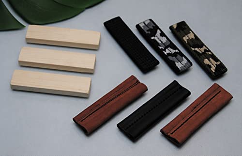 BULLYZEI 9 Stück Fährtengegenstände: 3 Nylon, 3 Holz, 3 Leder