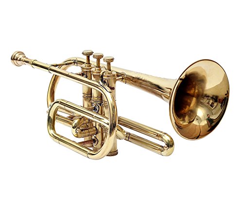 Cornet 3 Valve, Bb Pitch, Premium Quality Including Mouthpiece And Carry Case. (Brass) #TOP1